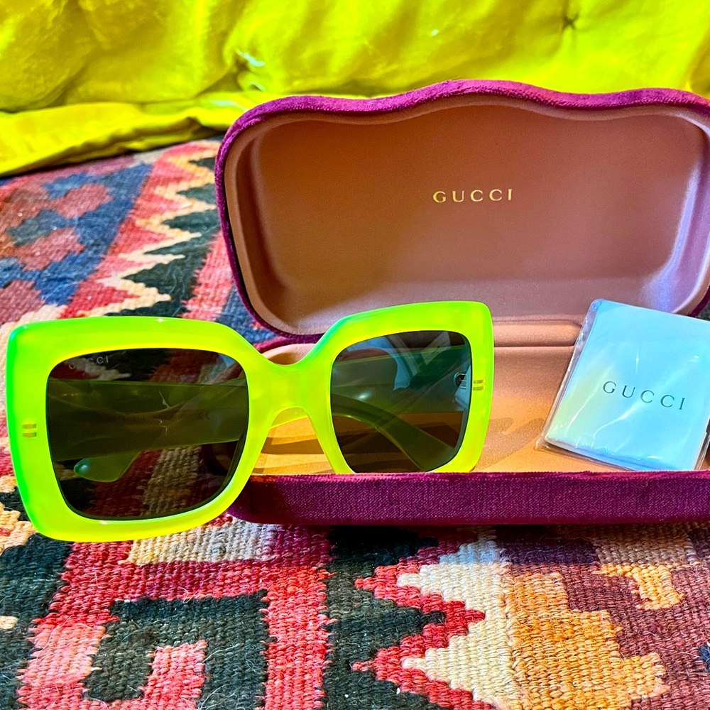 Authentic Gucci Neon Sunglasses